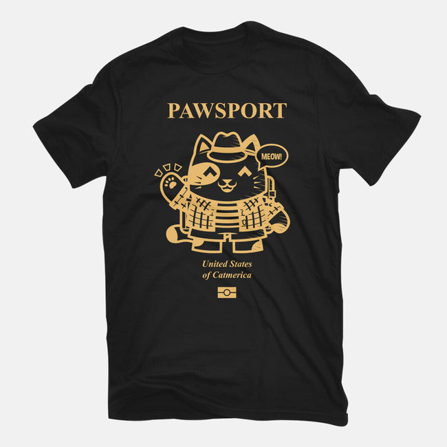 Pawsport Cat-Womens-Fitted-Tee-krisren28