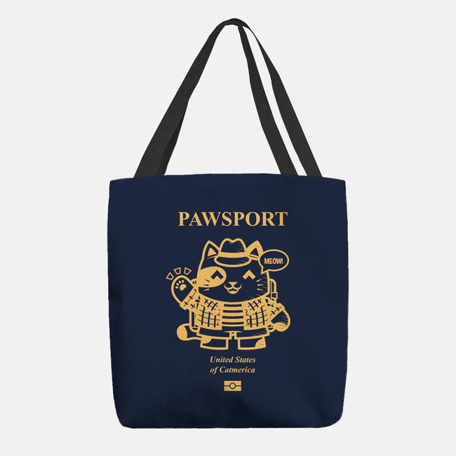 Pawsport Cat-None-Basic Tote-Bag-krisren28