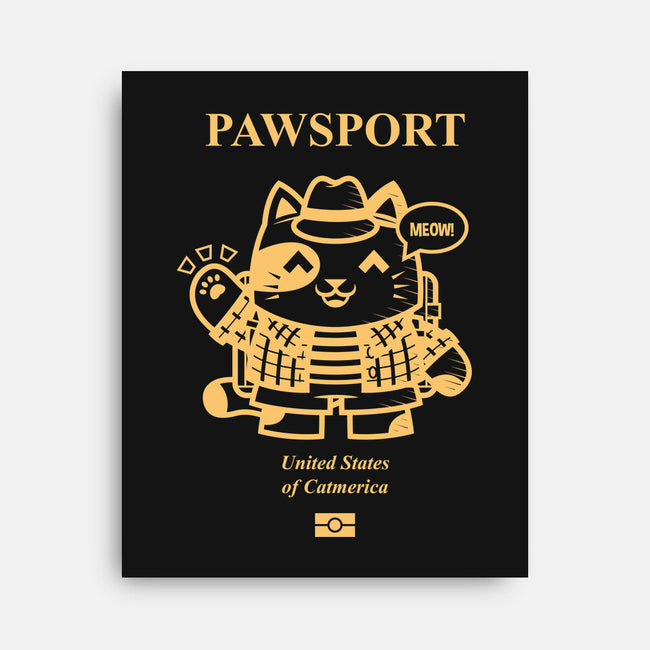 Pawsport Cat-None-Stretched-Canvas-krisren28