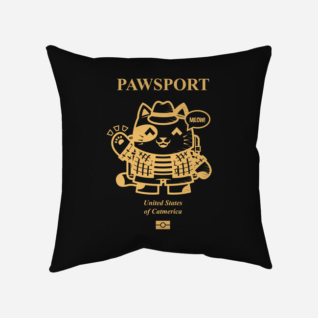 Pawsport Cat-None-Removable Cover w Insert-Throw Pillow-krisren28