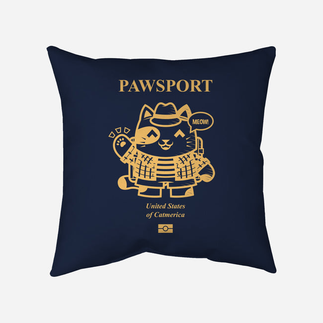 Pawsport Cat-None-Removable Cover w Insert-Throw Pillow-krisren28