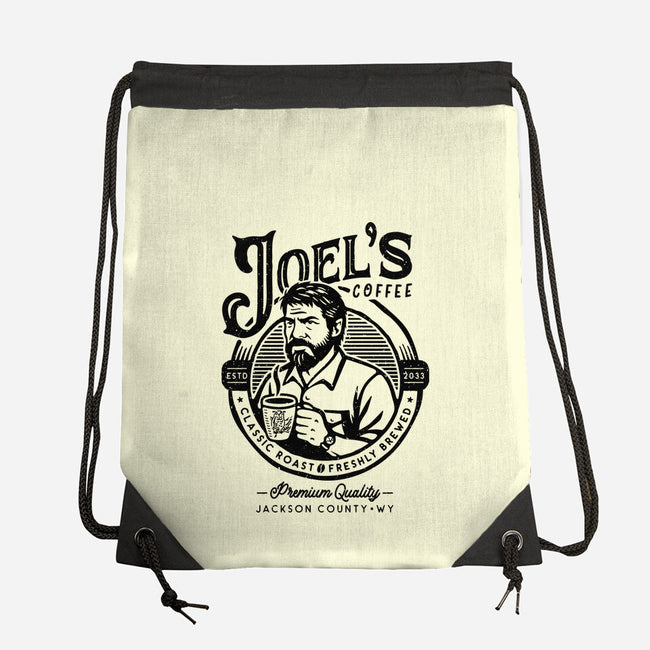 Joel's Coffee-None-Drawstring-Bag-demonigote