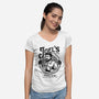 Joel's Coffee-Womens-V-Neck-Tee-demonigote