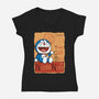 Le Chat Bleu-Womens-V-Neck-Tee-jasesa