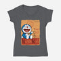 Le Chat Bleu-Womens-V-Neck-Tee-jasesa