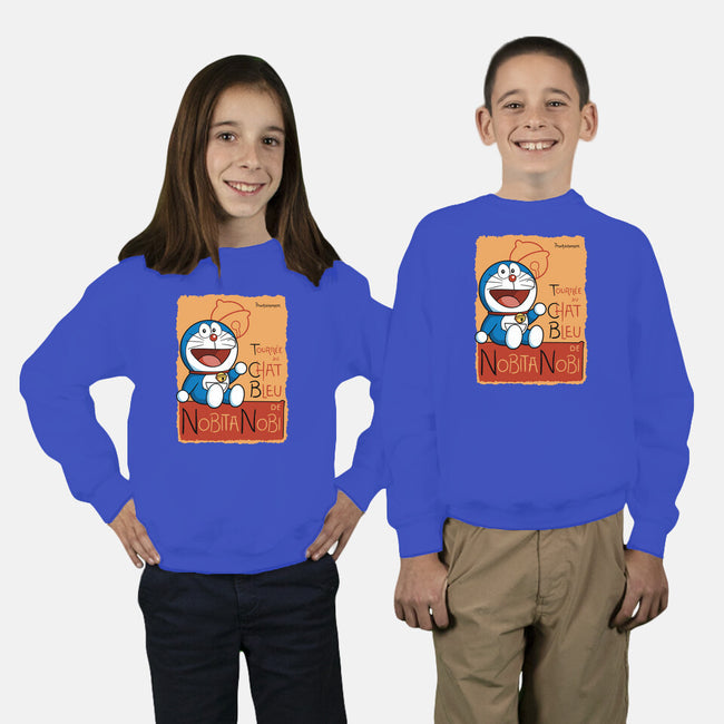 Le Chat Bleu-Youth-Crew Neck-Sweatshirt-jasesa