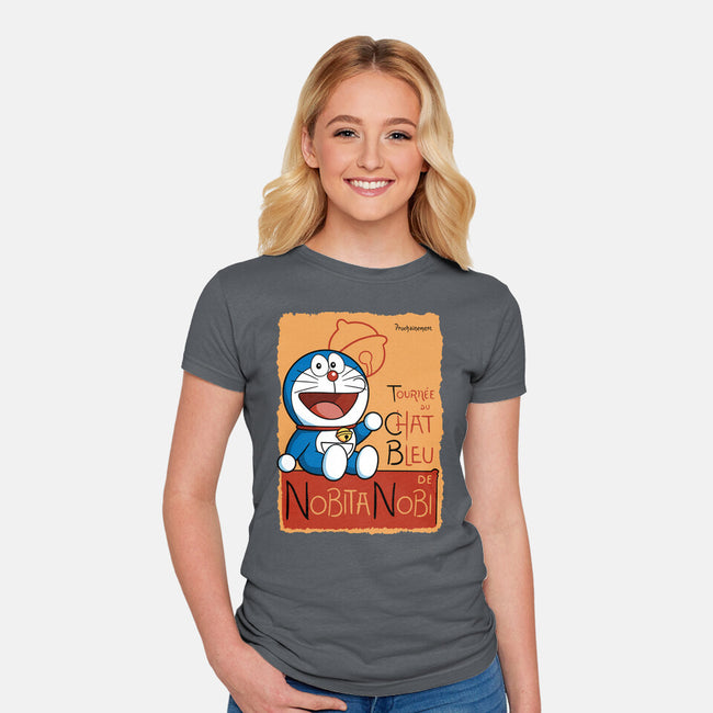 Le Chat Bleu-Womens-Fitted-Tee-jasesa