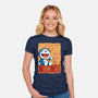 Le Chat Bleu-Womens-Fitted-Tee-jasesa