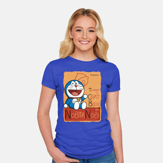 Le Chat Bleu-Womens-Fitted-Tee-jasesa