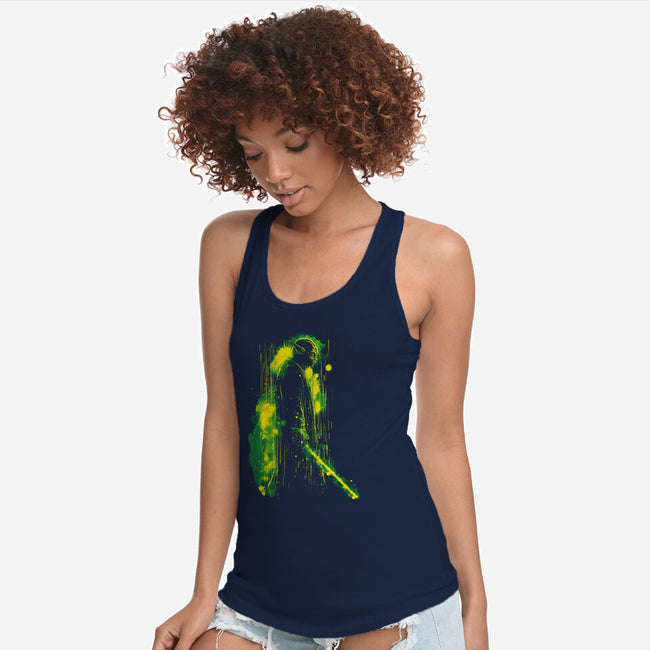 One With The Force-Womens-Racerback-Tank-kharmazero