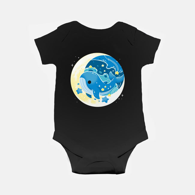 Night Whale-Baby-Basic-Onesie-Vallina84