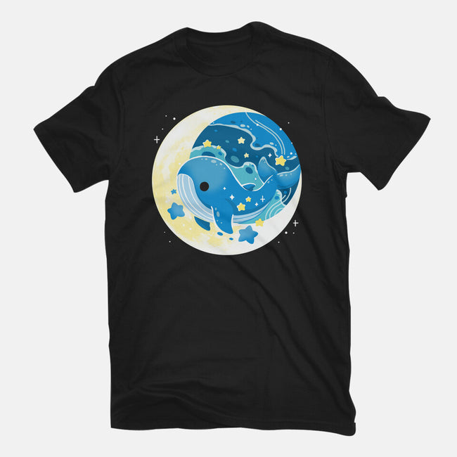 Night Whale-Womens-Fitted-Tee-Vallina84