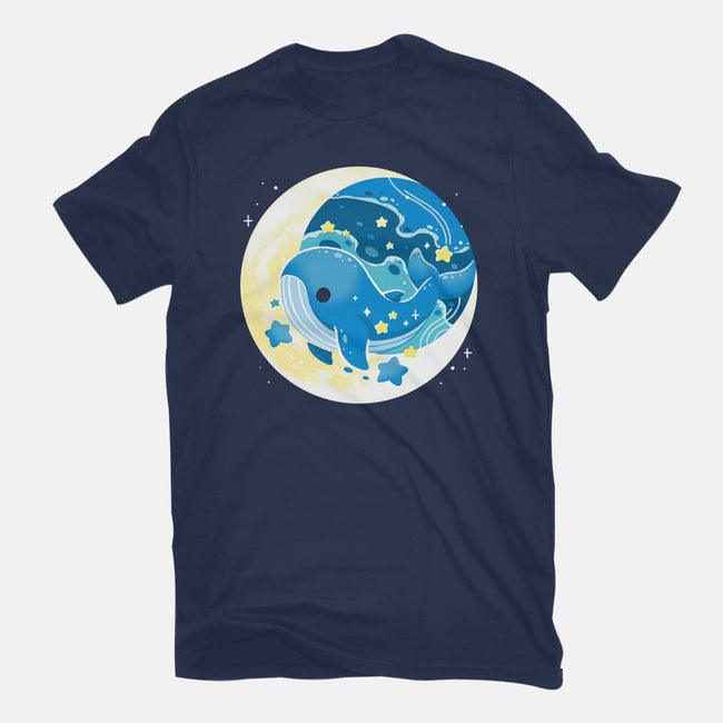 Night Whale-Womens-Fitted-Tee-Vallina84