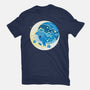 Night Whale-Womens-Fitted-Tee-Vallina84