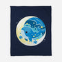 Night Whale-None-Fleece-Blanket-Vallina84