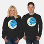 Night Whale-Unisex-Crew Neck-Sweatshirt-Vallina84