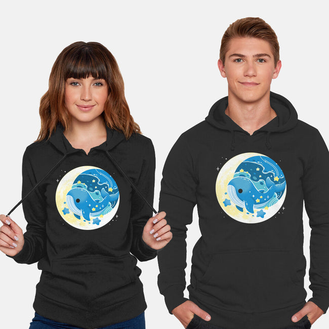 Night Whale-Unisex-Pullover-Sweatshirt-Vallina84