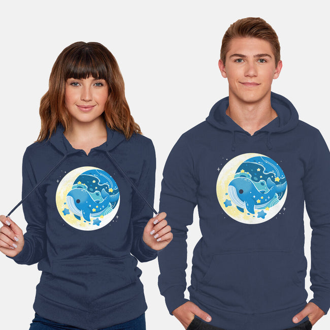 Night Whale-Unisex-Pullover-Sweatshirt-Vallina84