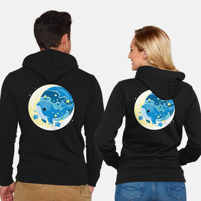Night Whale-Unisex-Zip-Up-Sweatshirt-Vallina84