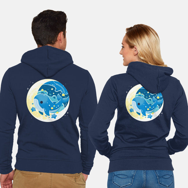 Night Whale-Unisex-Zip-Up-Sweatshirt-Vallina84