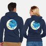 Night Whale-Unisex-Zip-Up-Sweatshirt-Vallina84