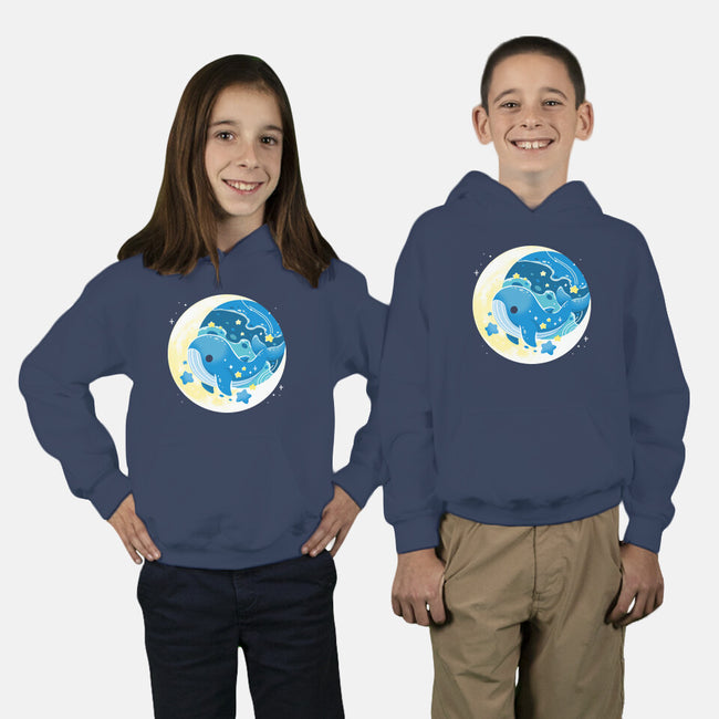 Night Whale-Youth-Pullover-Sweatshirt-Vallina84