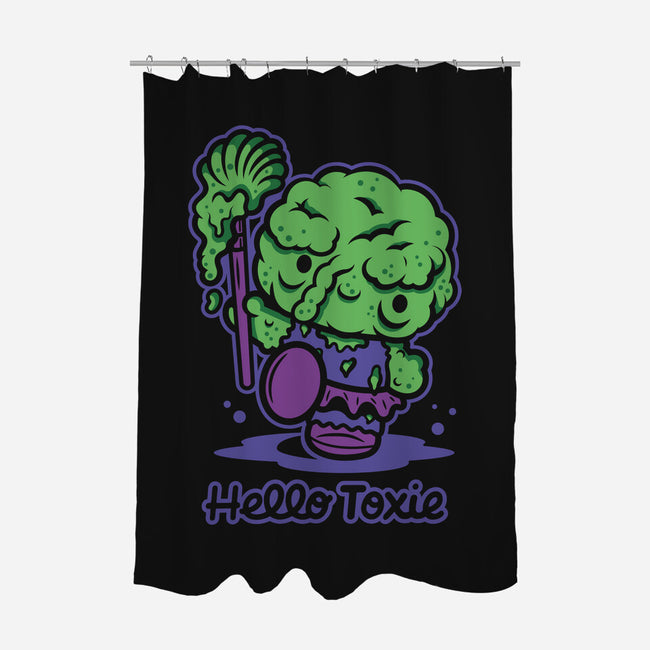 Hello Toxie-None-Polyester-Shower Curtain-demonigote