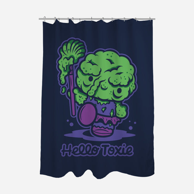 Hello Toxie-None-Polyester-Shower Curtain-demonigote