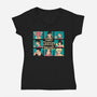 The Meddy Bunch-Womens-V-Neck-Tee-naomori