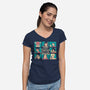 The Meddy Bunch-Womens-V-Neck-Tee-naomori