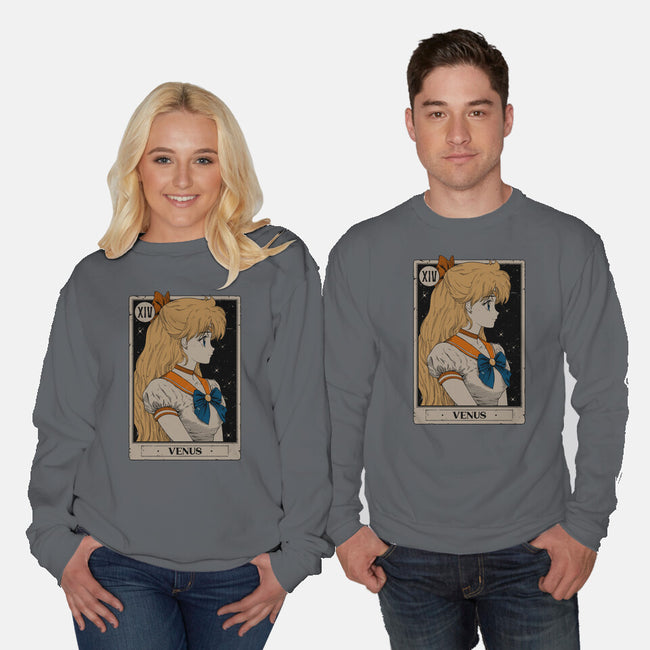 Vennus Tarot Card-Unisex-Crew Neck-Sweatshirt-Hafaell
