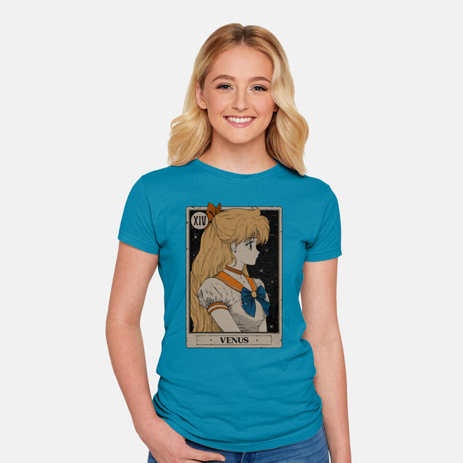 Vennus Tarot Card-Womens-Fitted-Tee-Hafaell