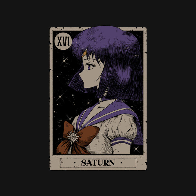 Saturn Tarot Card-Womens-Fitted-Tee-Hafaell