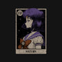 Saturn Tarot Card-Womens-Fitted-Tee-Hafaell