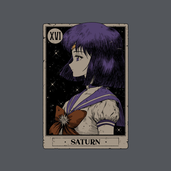 Saturn Tarot Card-Womens-Fitted-Tee-Hafaell