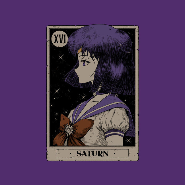 Saturn Tarot Card-Womens-Fitted-Tee-Hafaell