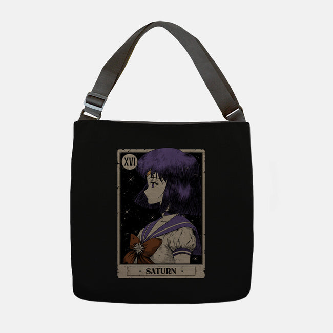 Saturn Tarot Card-None-Adjustable Tote-Bag-Hafaell