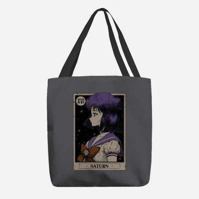Saturn Tarot Card-None-Basic Tote-Bag-Hafaell