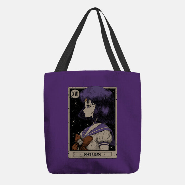 Saturn Tarot Card-None-Basic Tote-Bag-Hafaell