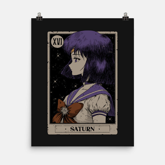 Saturn Tarot Card-None-Matte-Poster-Hafaell