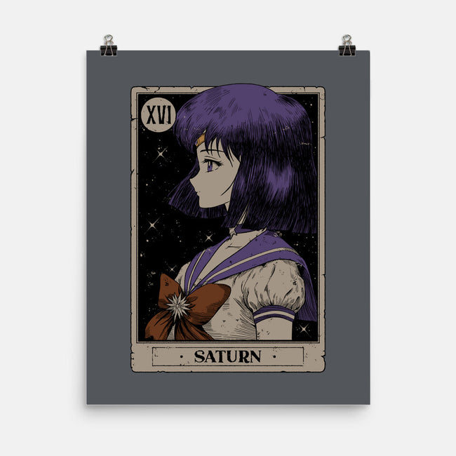 Saturn Tarot Card-None-Matte-Poster-Hafaell