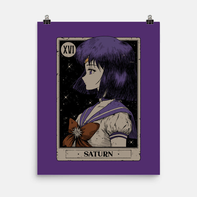Saturn Tarot Card-None-Matte-Poster-Hafaell