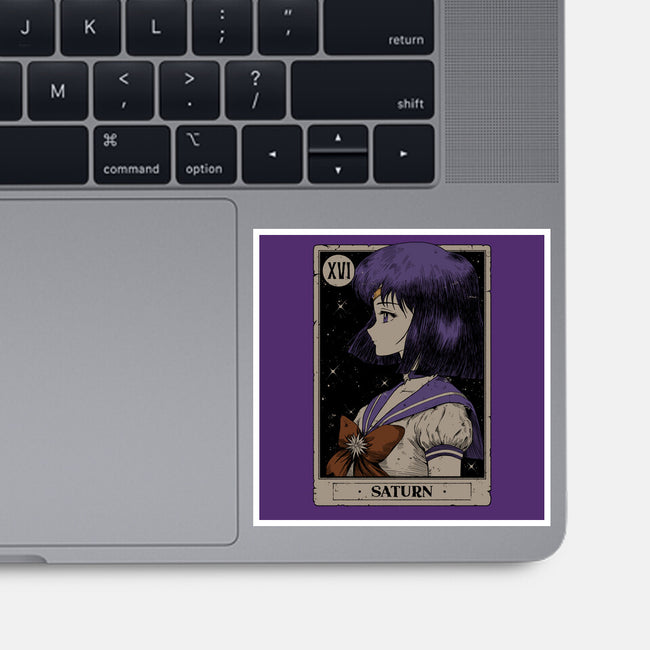 Saturn Tarot Card-None-Glossy-Sticker-Hafaell