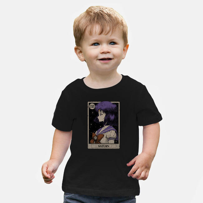 Saturn Tarot Card-Baby-Basic-Tee-Hafaell