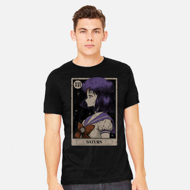 Saturn Tarot Card-Mens-Heavyweight-Tee-Hafaell