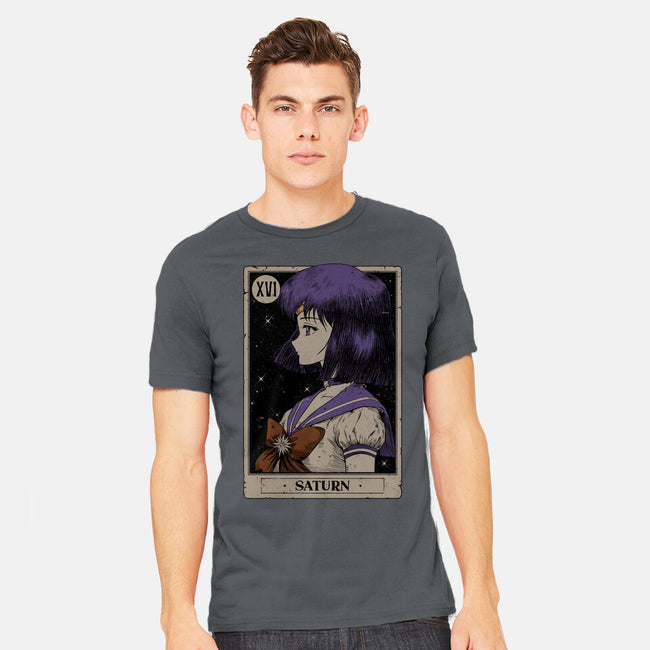 Saturn Tarot Card-Mens-Heavyweight-Tee-Hafaell