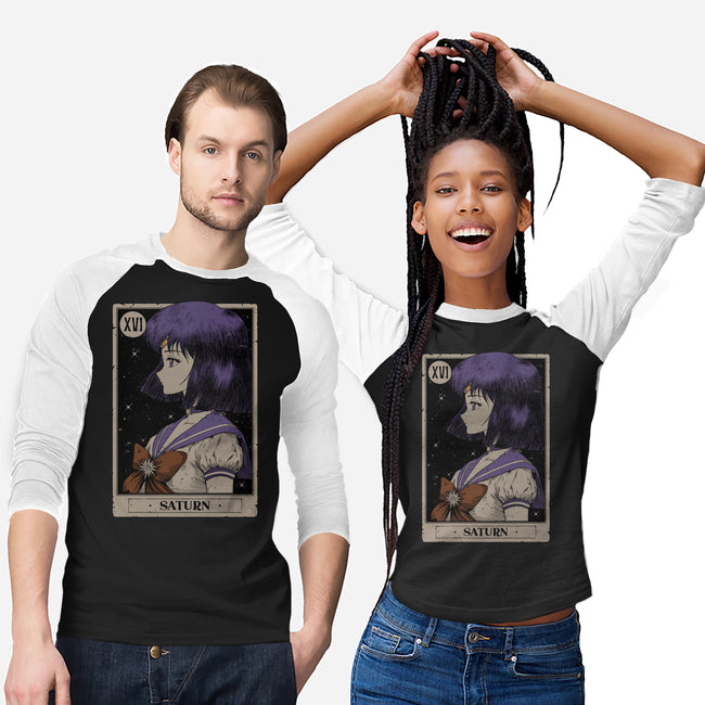 Saturn Tarot Card-Unisex-Baseball-Tee-Hafaell