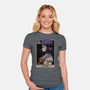 Saturn Tarot Card-Womens-Fitted-Tee-Hafaell