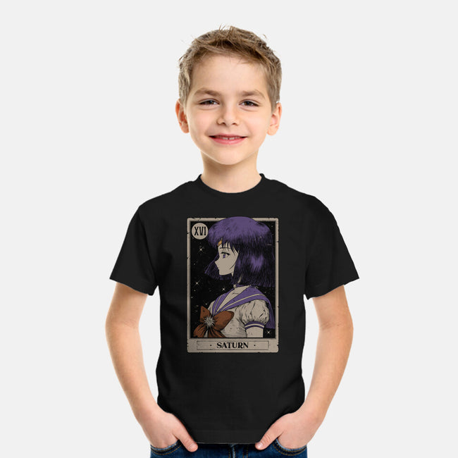 Saturn Tarot Card-Youth-Basic-Tee-Hafaell