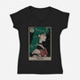 Pluto Tarot Card-Womens-V-Neck-Tee-Hafaell